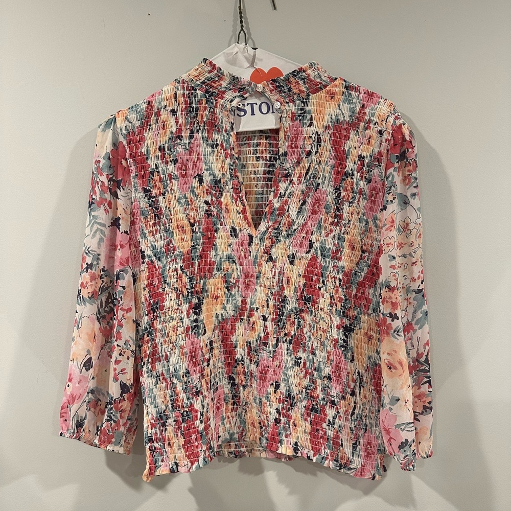 Nordstrom Multicolor Floral Blouse